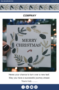 free Merry Christmas email template