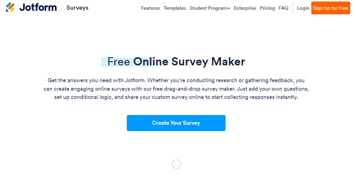 jotform online survey maker 