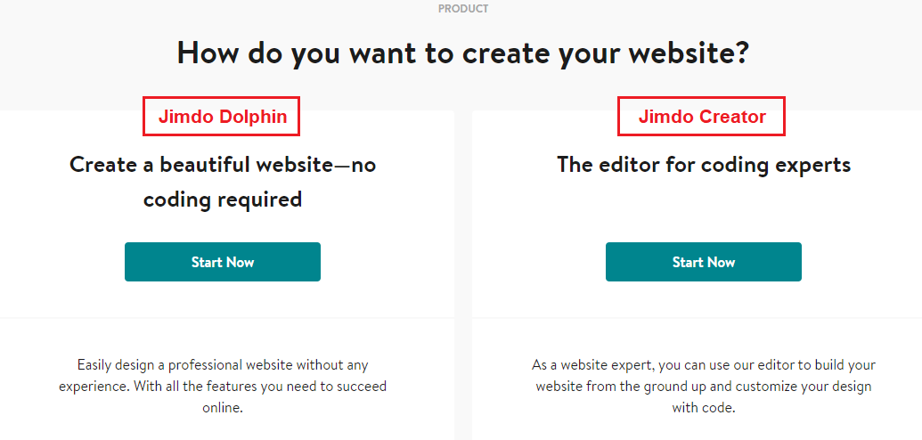 Jimdo create a website