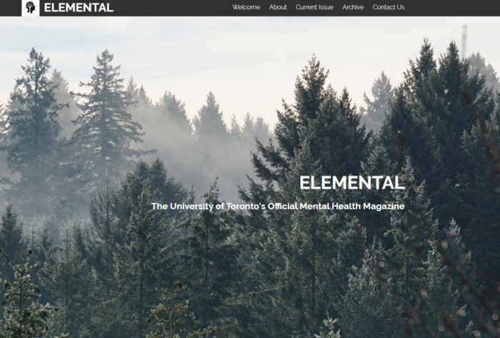 Elemental Magazine Strikingly website builders example